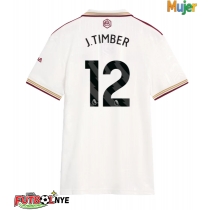 Camiseta Arsenal Jurrien Timber #12 Tercera Equipación para mujer 2025-26 manga corta